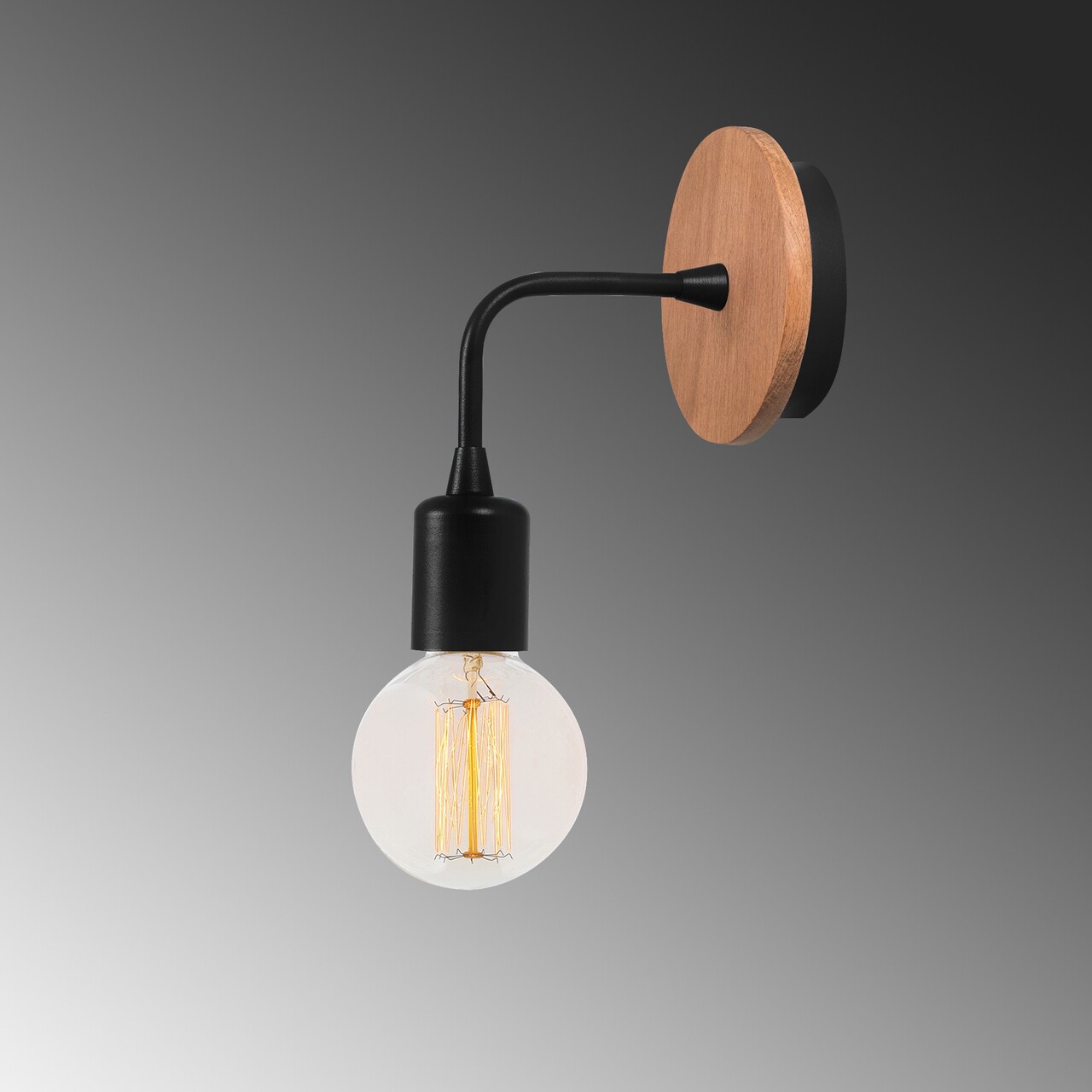 Aplica de perete, Dartini - MR - 735, Alby, 10 x 10 x 13 cm, 1 x E27, 40W, negru - imagine 7